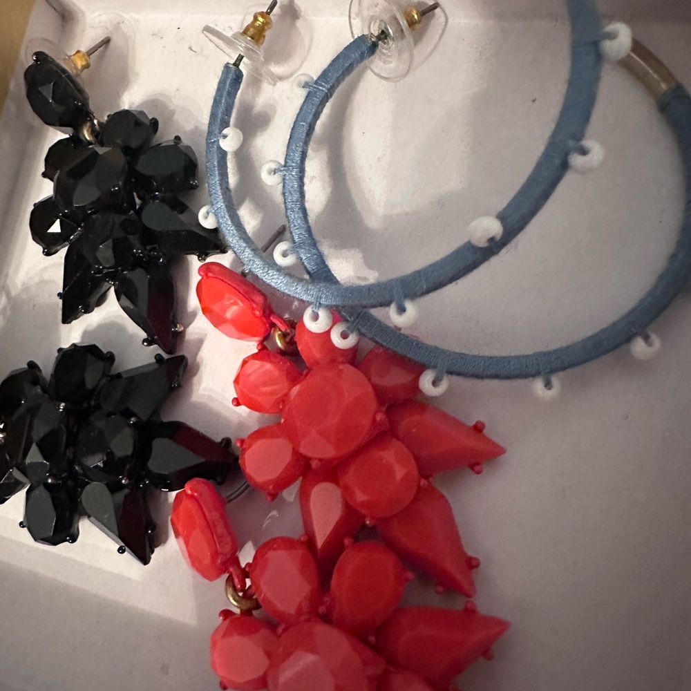 3 pairs of J Crew Earrings